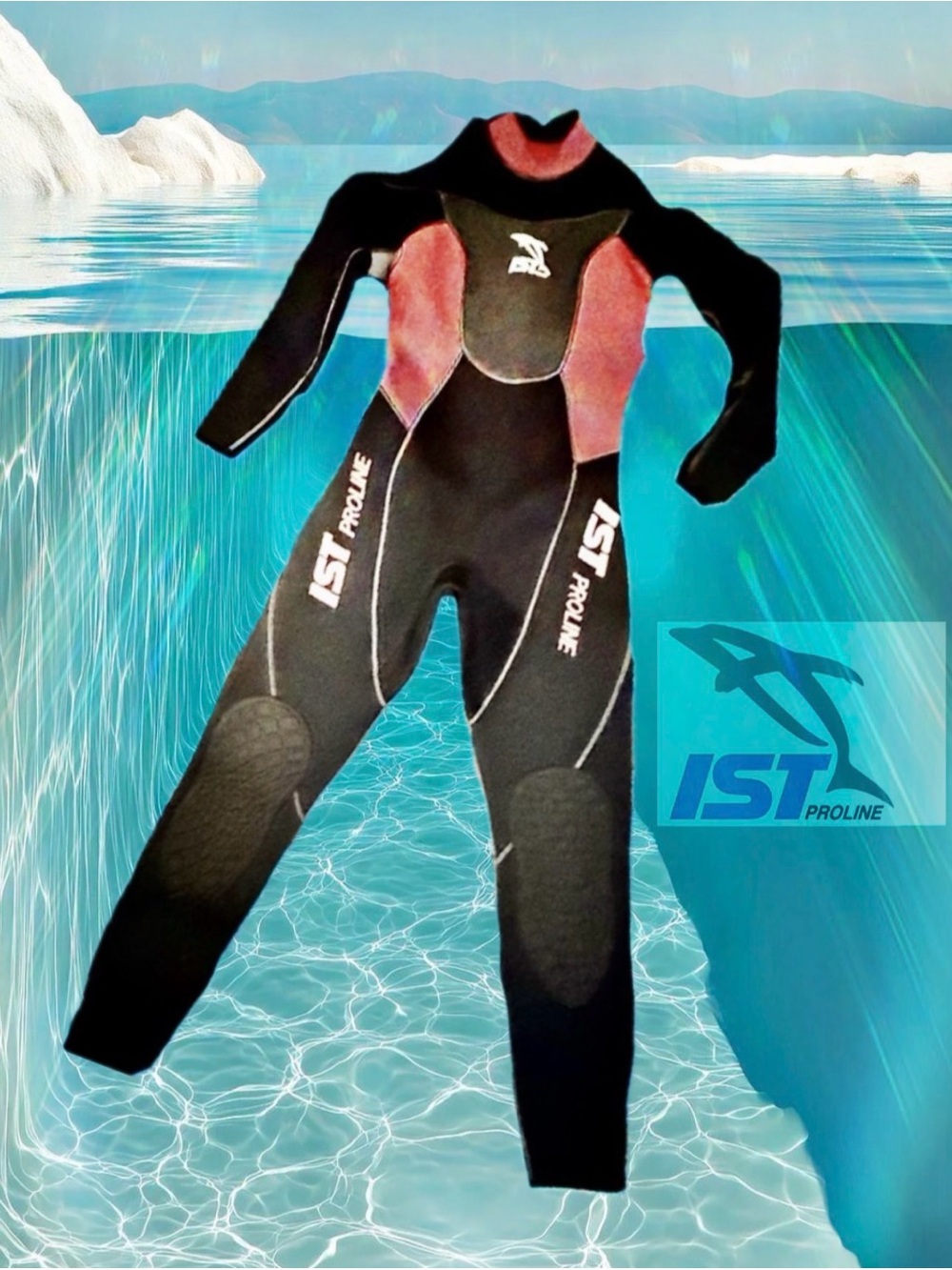 1st Proline full Wetsuit Kids Black/Red Size: 5